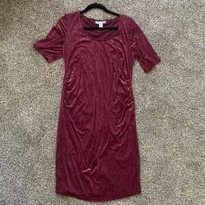 Velvet Maternity Dress